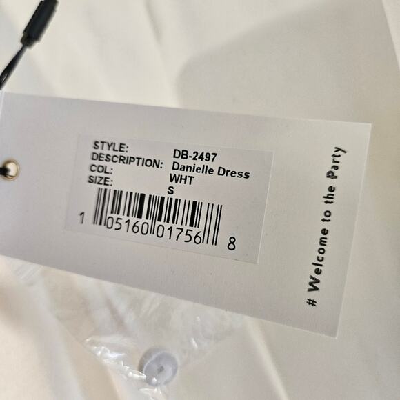 Retrofete Long Sleeve Ivory White Mini Dress Waist Tie Satin Silk Sz Small - Picture 12 of 14